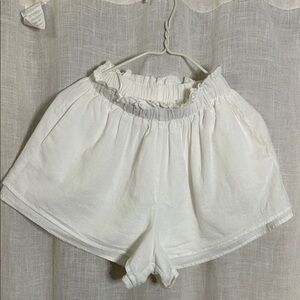 Commense High Waist White Shorts